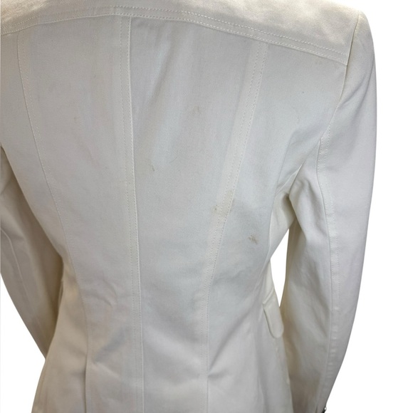 Burberry Off White Tie Close Blazer - Picture 5 of 15